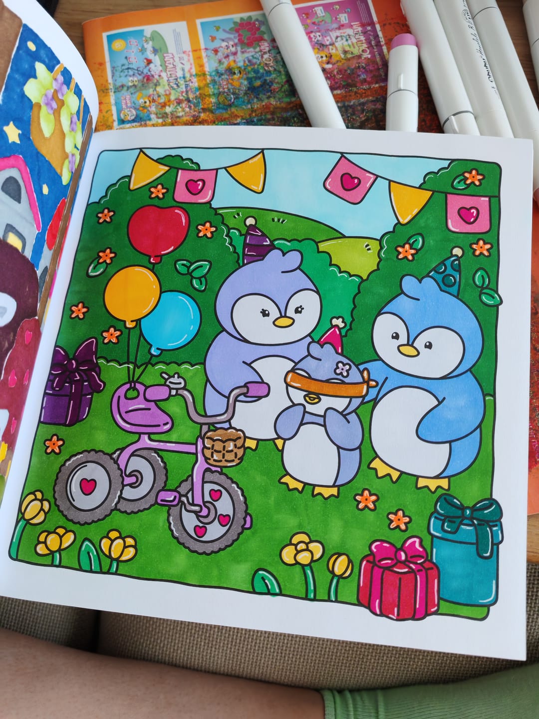 Customer photo review of Ohuhu Honolulu 120 Colors Dual Tips Alcohol Art Markers (New Color Codes)