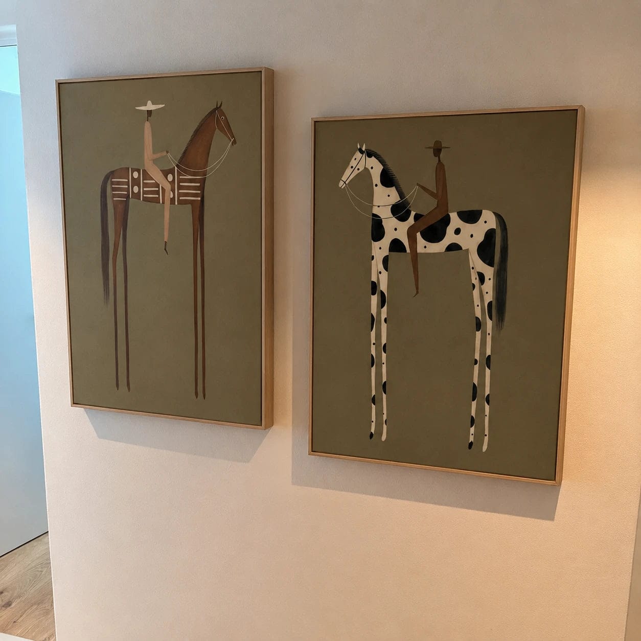 Customer photo review of Vintage Americana Art｜Twin Riders