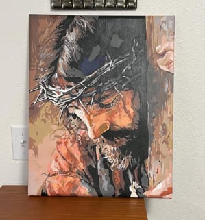 Customer photo review of Kit Personalizado de Pintura por Números