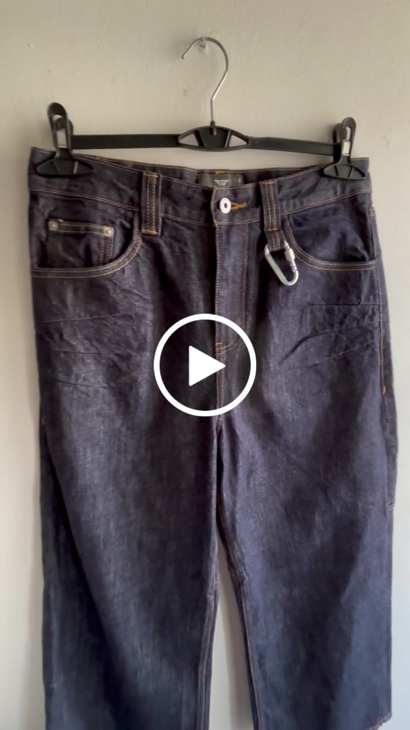 Customer video review of Raw Denim Jeans Blue