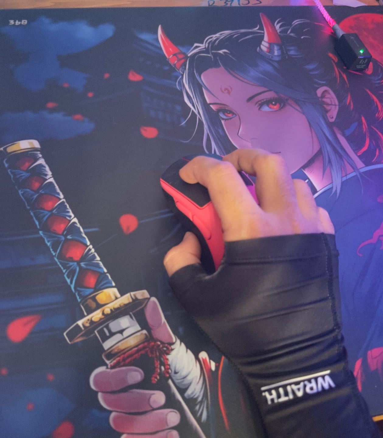 Customer photo review of Wraith Esports Arm Sleeve