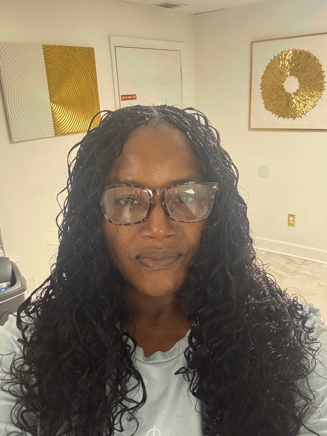 Customer photo review of Natural Color Loose Deep Wave Bulk Human Braiding Hair