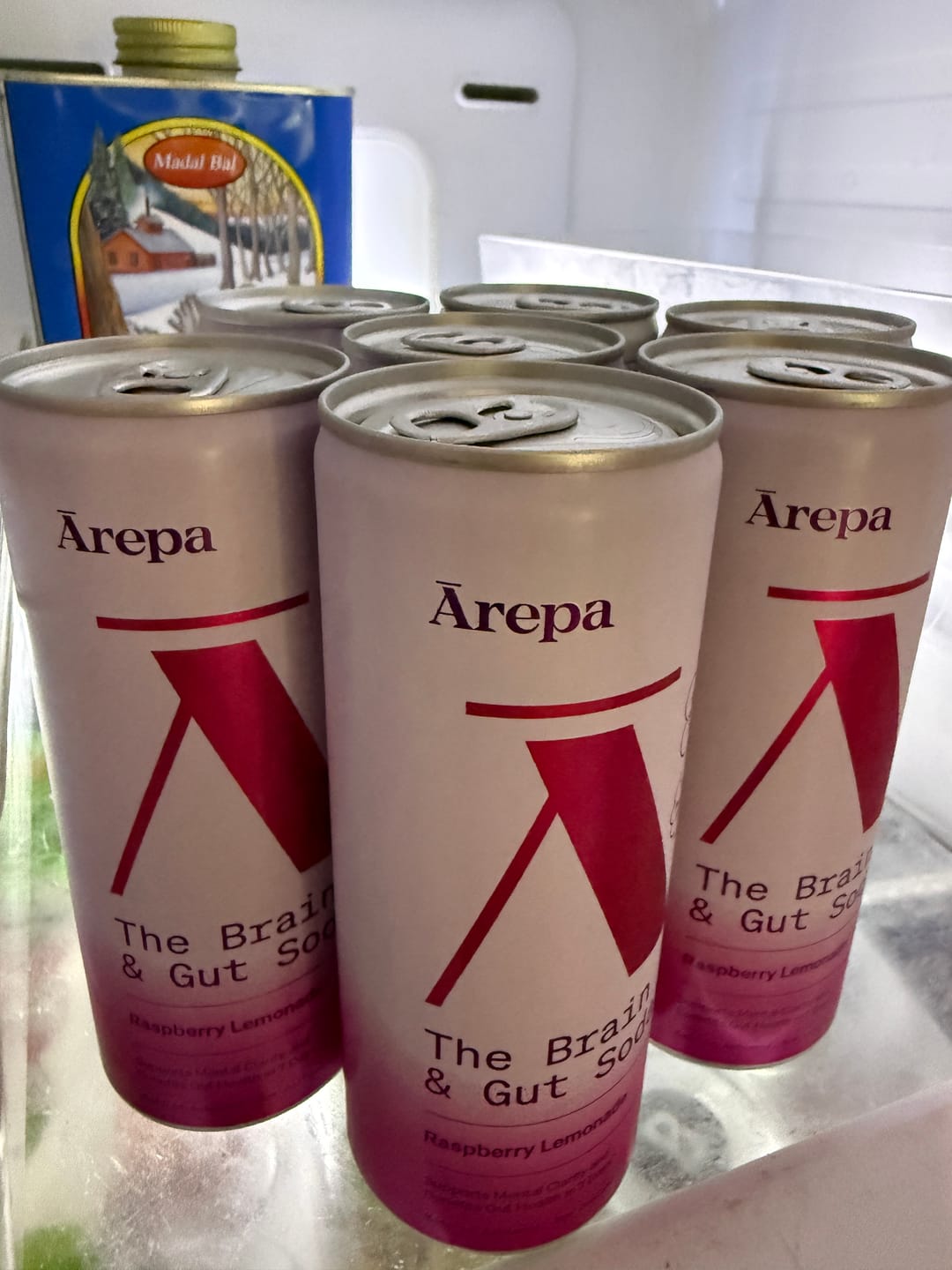 Customer photo review of The Brain & Gut Soda⁺ Raspberry Lemonade