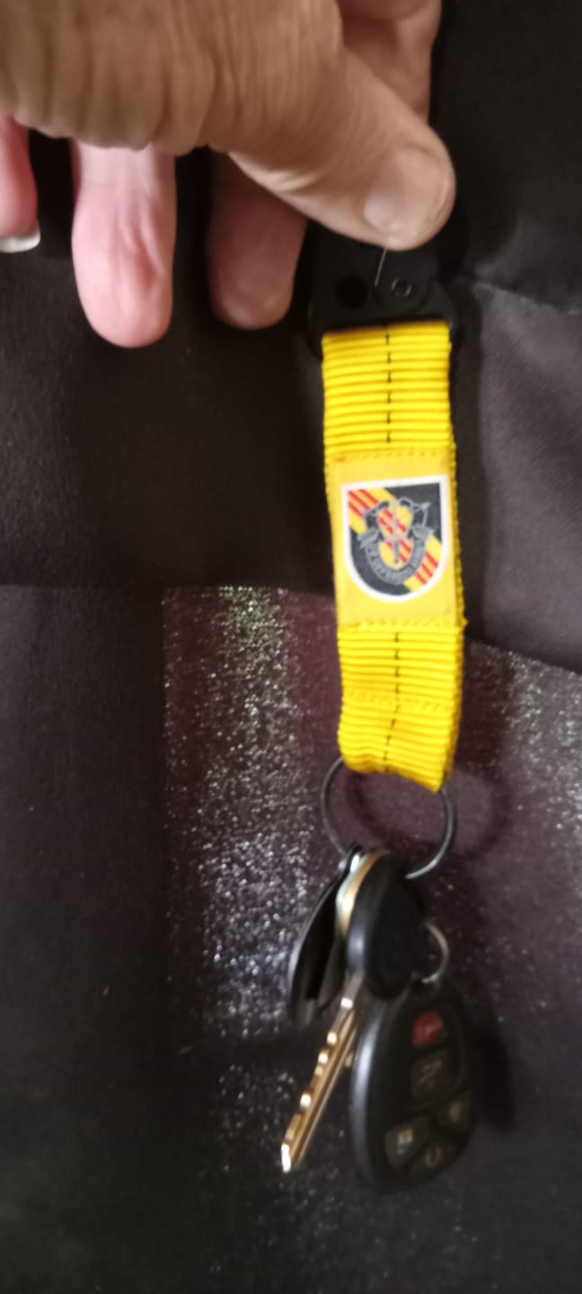 Customer photo review of 4-in-the-Hand Static Line Lanyard Keychain (All)