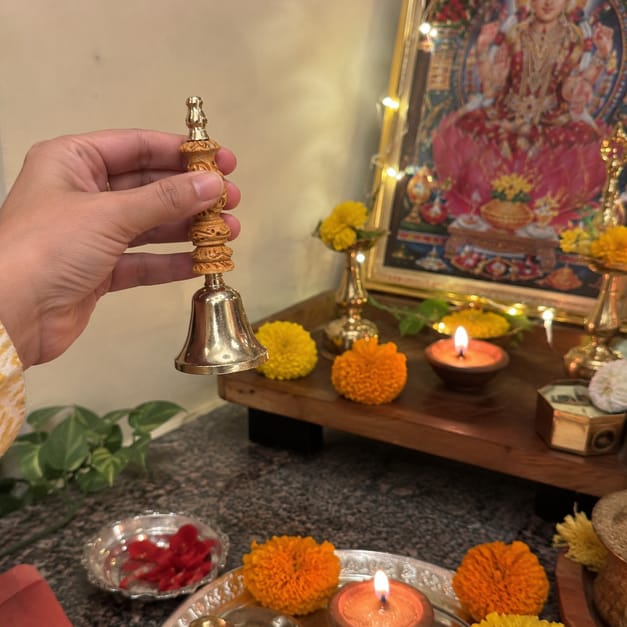 Customer photo review of Aura Suddhi Handcrafted Kansa (Bronze) Bell