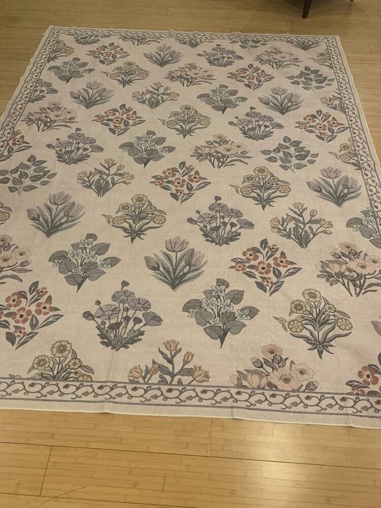 Customer photo review of Rug – Vintage Traditional Floral – Blush Clay
