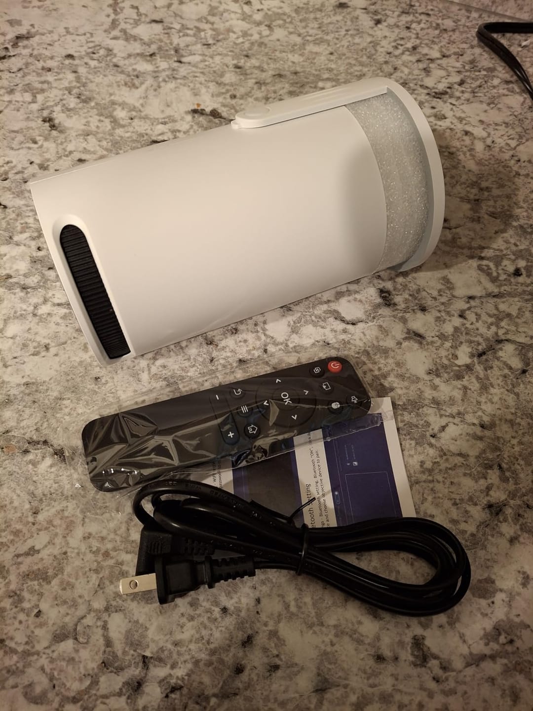 Customer photo review of BookBeam™ - Portable Book Projector