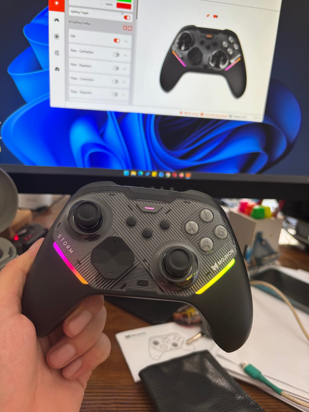 Customer photo review of MOJHON Storm Oyun Kolu