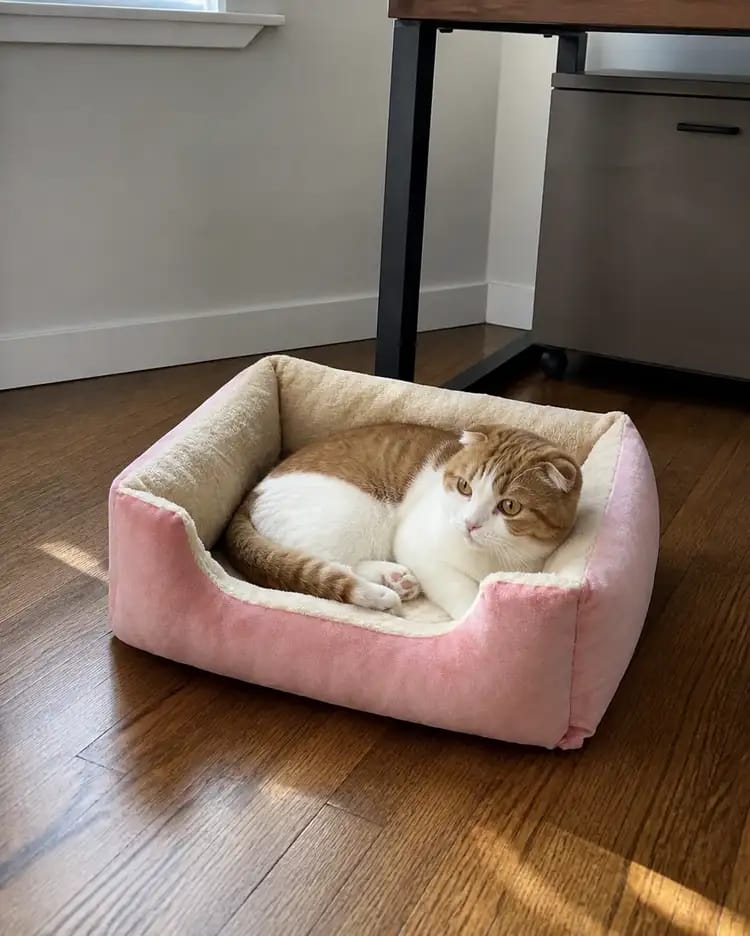 Customer photo review of Cozy Haven Pet House & Bed
