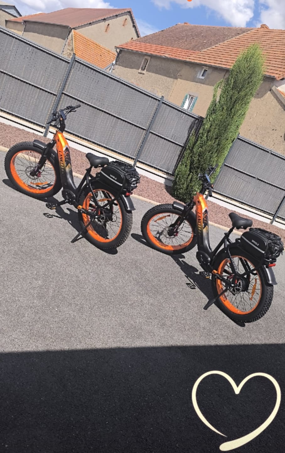 Customer photo review of Lankeleisi MG600 Plus * 2 E-Bikes Bundle