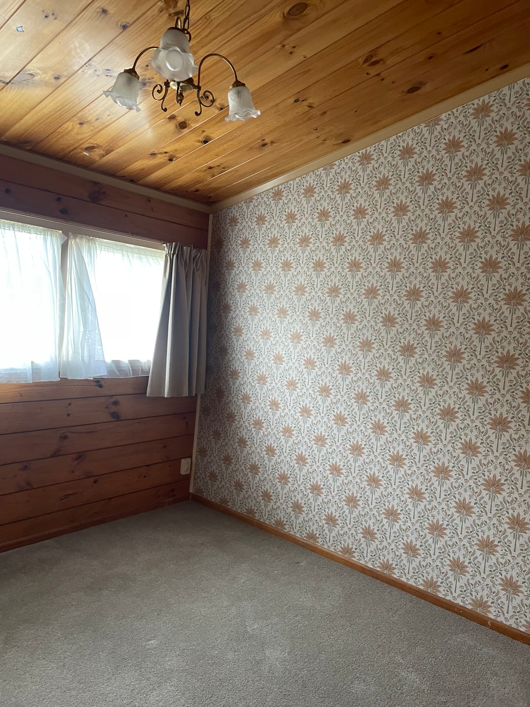 Customer photo review of Ariara - Palm Trellis - Wallpaper - Orange