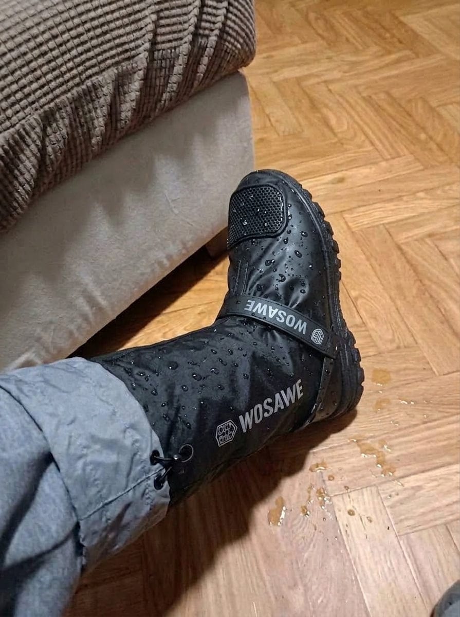 Customer photo review of SplashGuard Waterproof Shoe Covers