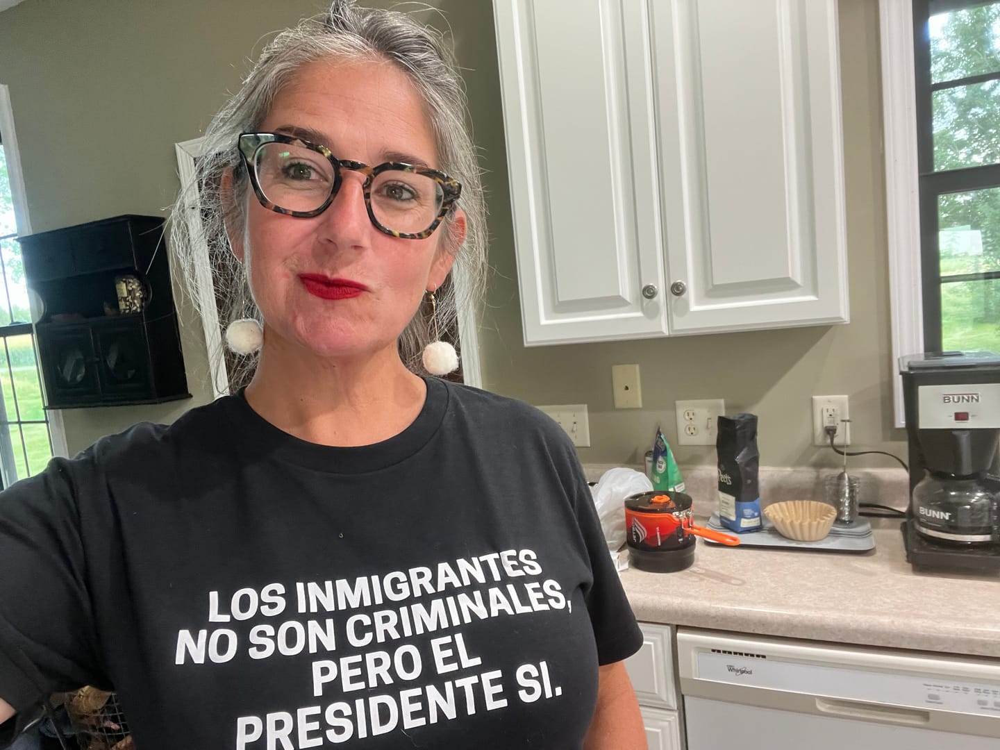 Customer photo review of Immigrants Spanish Unisex T-Shirt
