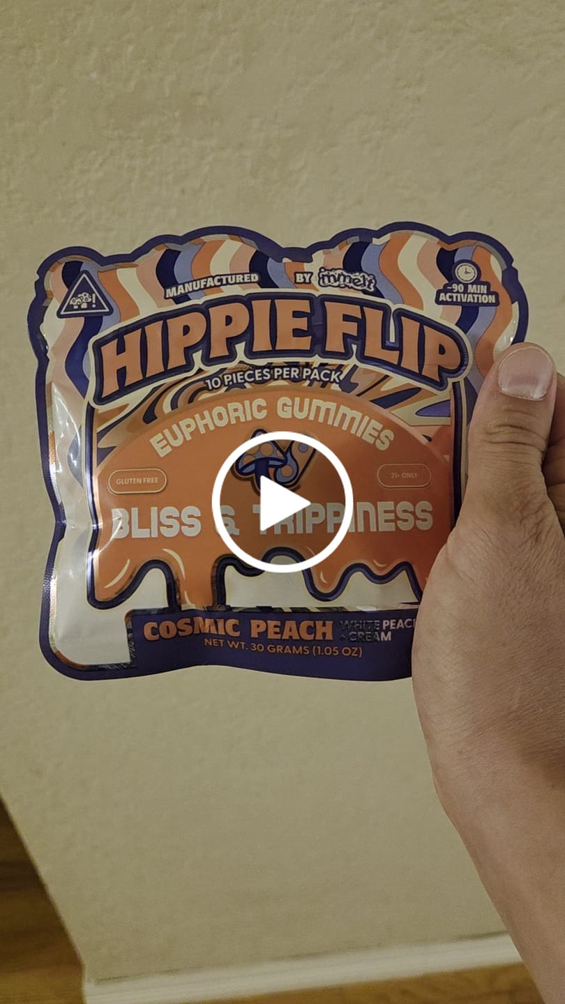 Customer video review of Hippie Flip Mushroom Gummies