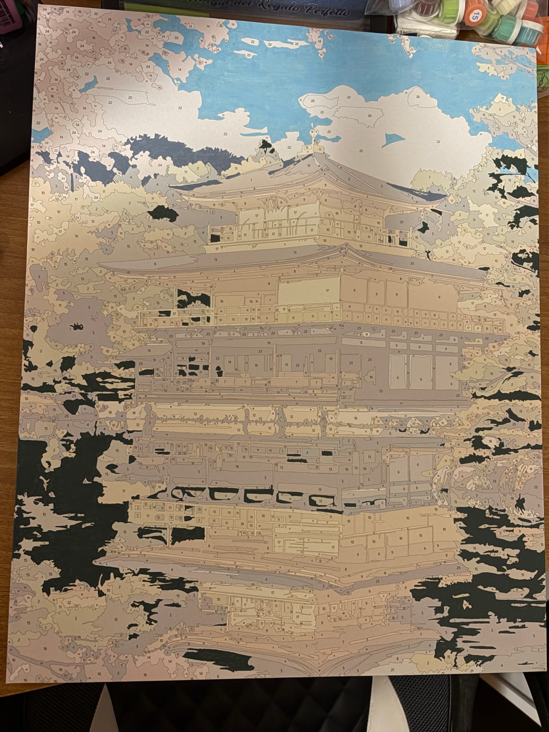 Customer photo review of Kinkaku-Ji Temple in Kyoto | Paint by Number