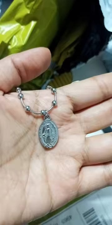 Customer photo review of Our Lady Medal Bracelet
