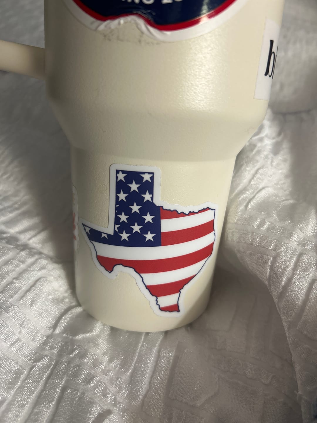 Customer photo review of Texas USA Flag Pattern Sticker