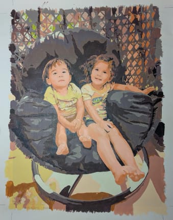 Customer photo review of Kit Personalizado de Pintura por Números