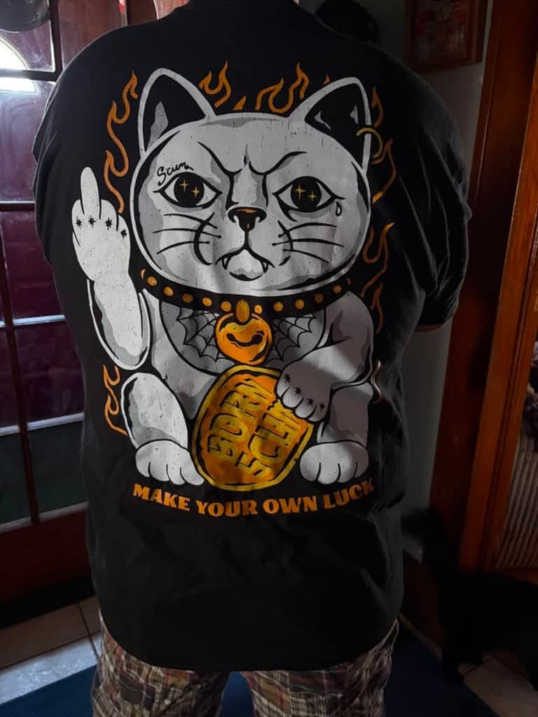 Customer photo review of LUCK BREAKER -T SHIRT