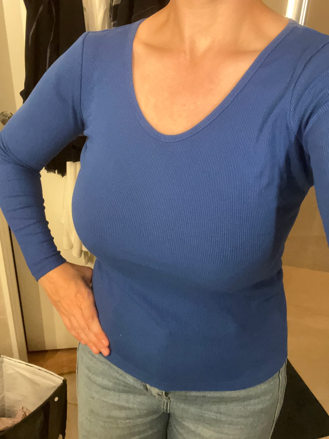 Customer photo review of Rib topp - langermet - dyp grønn