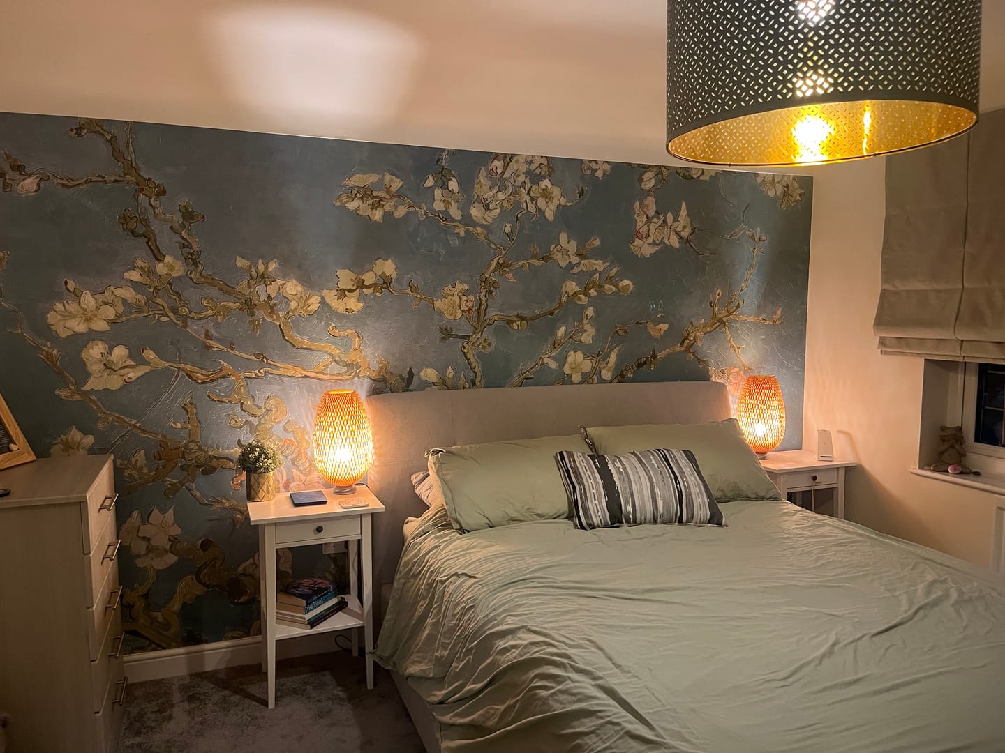 Customer photo review of Almond Blossoms - Van Gogh Almond Blossom Wallpaper
