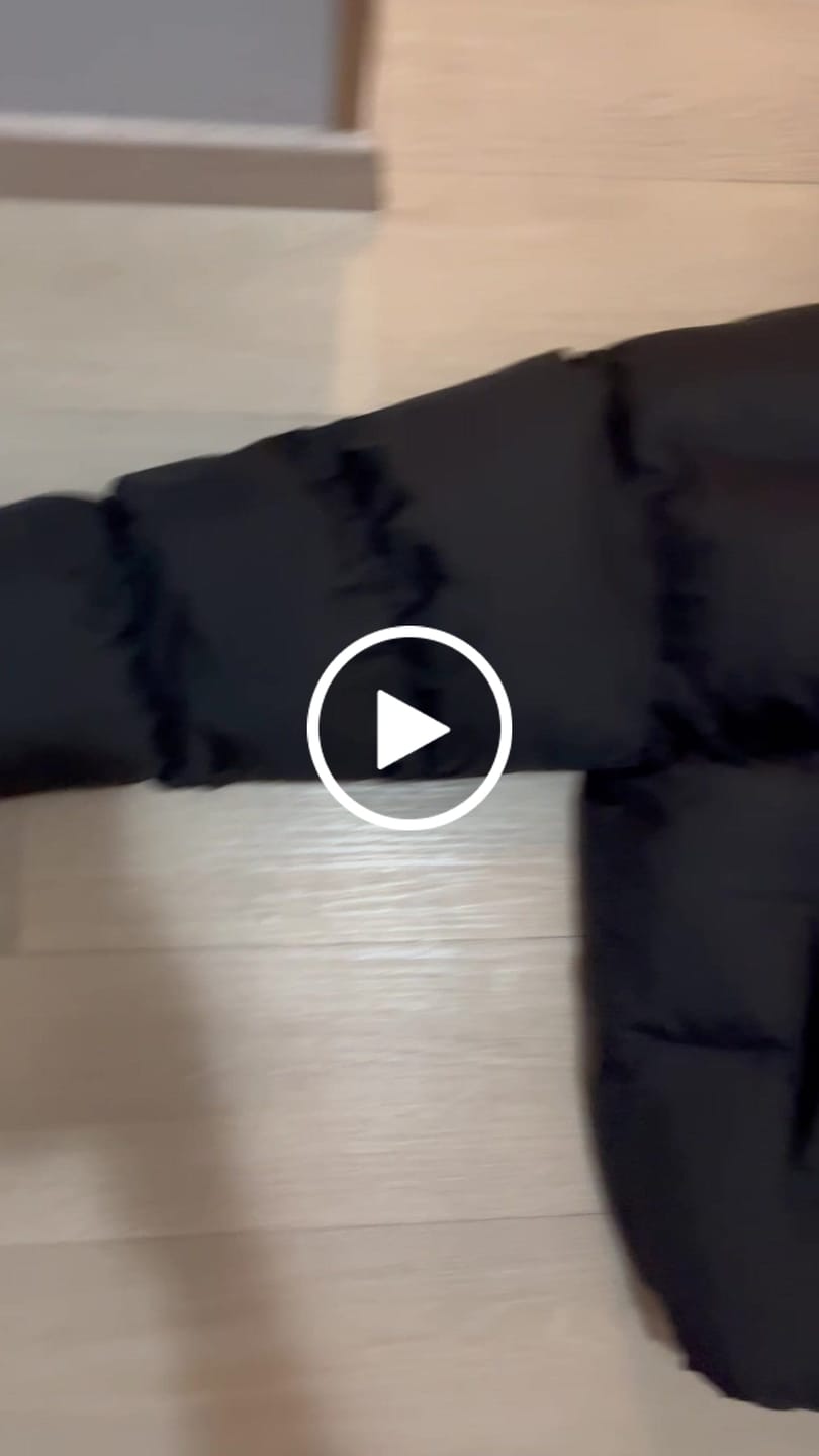 Customer video review of Black Puffer Jacket