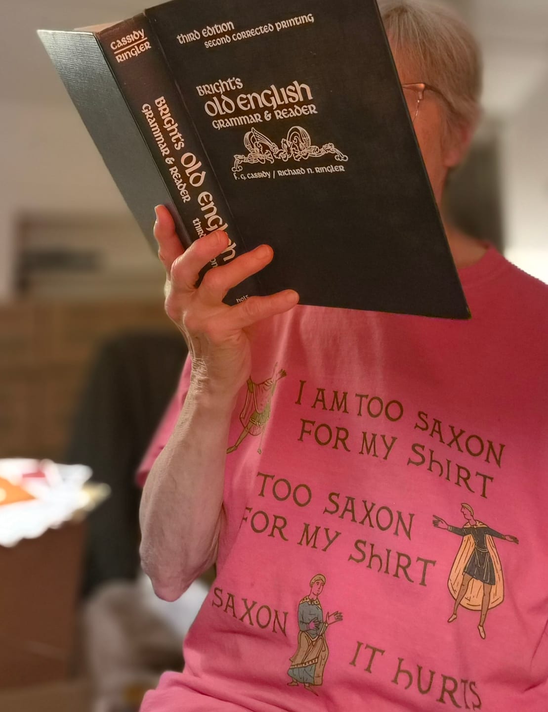 Customer photo review of Too Saxon for Shirt Bayeux Tapestry Meme Premium Tee