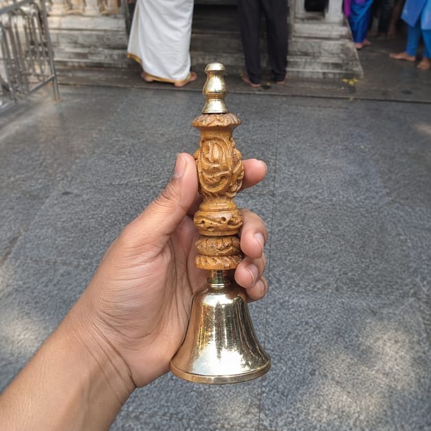 Customer photo review of Aura Suddhi Handcrafted Kansa (Bronze) Bell