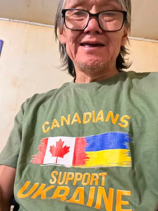 Customer photo review of Canadians Support Ukraine T-Shirt