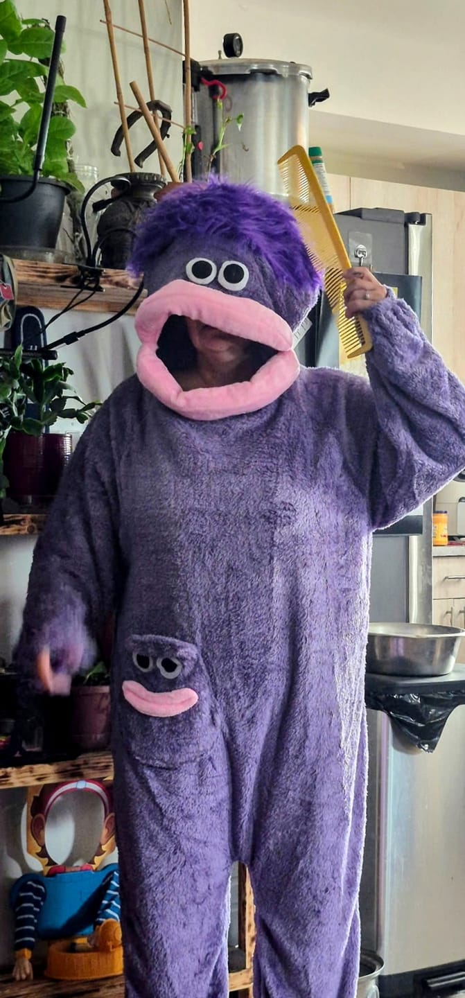 Customer photo review of Snuggo™ Monster Onesie