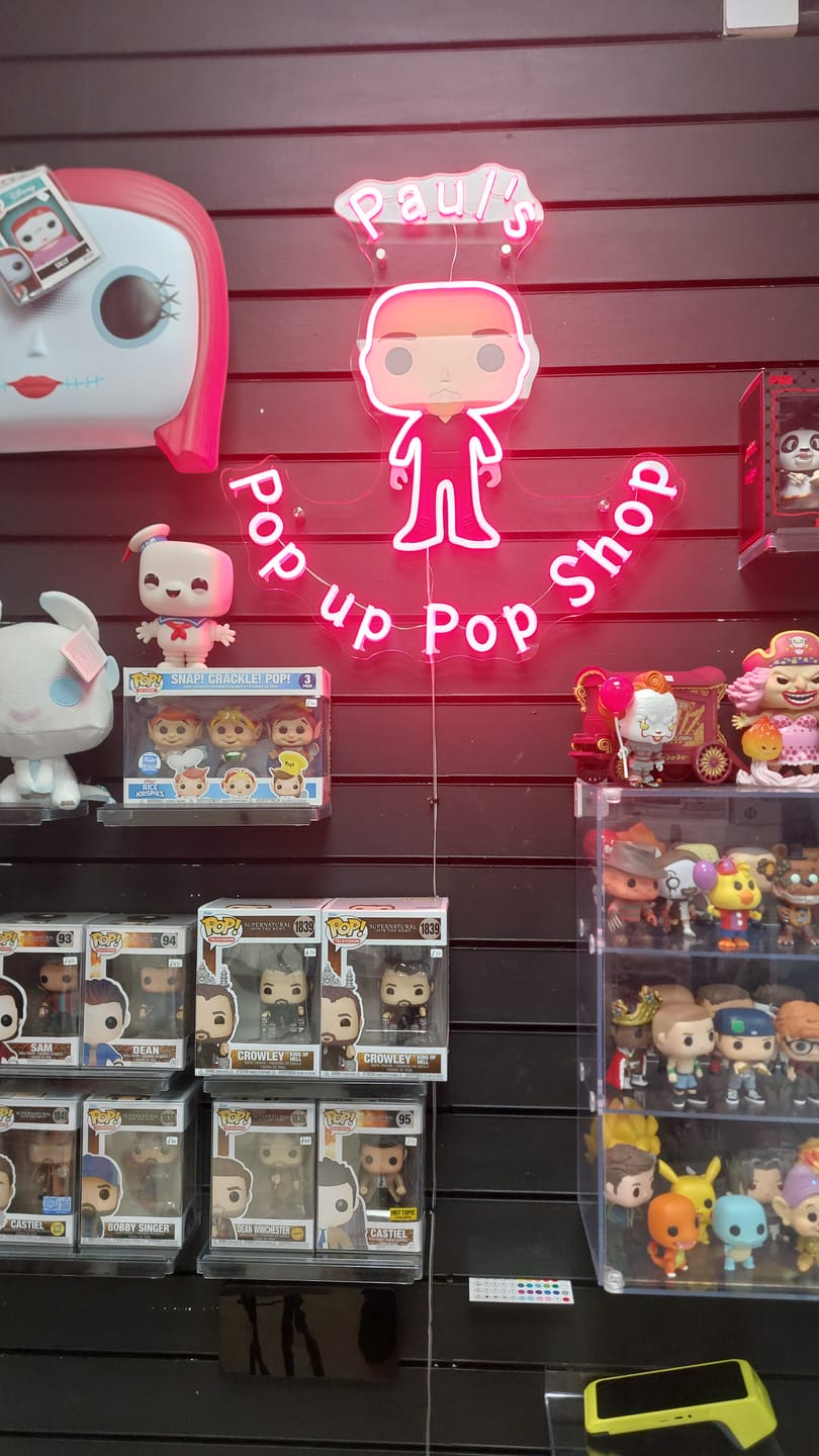Customer photo review of PAUL'S POP UP POP SHOP | LED NEON SIGN