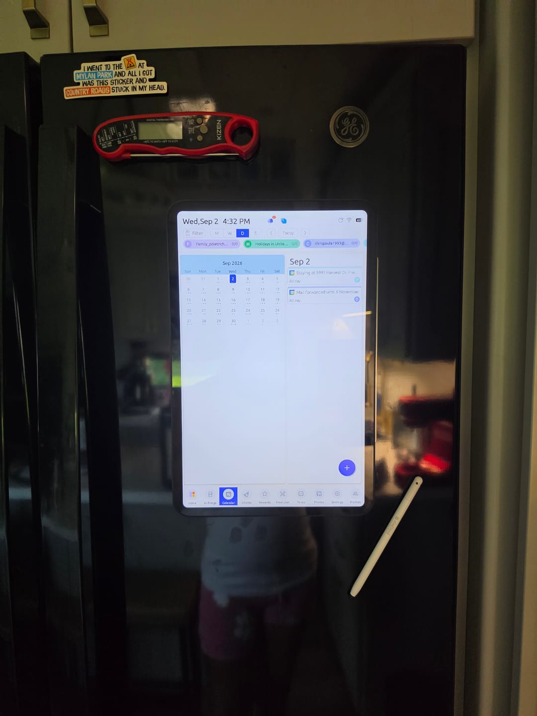 Customer photo review of Everblog 13.4" FridgeCal™ Calendar
