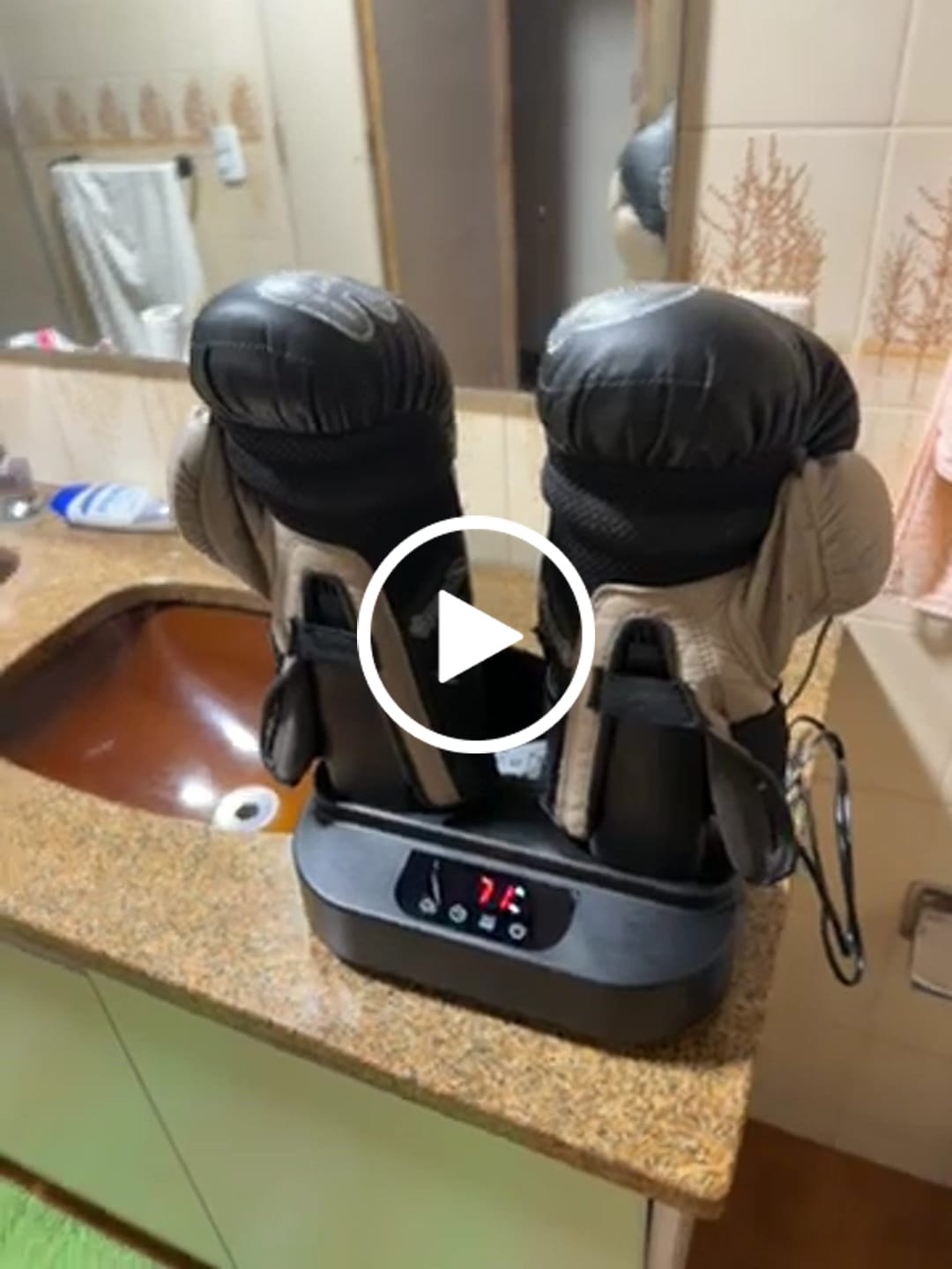 Customer video review of The Glove Purifier V2 with Thermal Heating and O3-Enabled Active Technology Built for Preserving Boxing Gloves