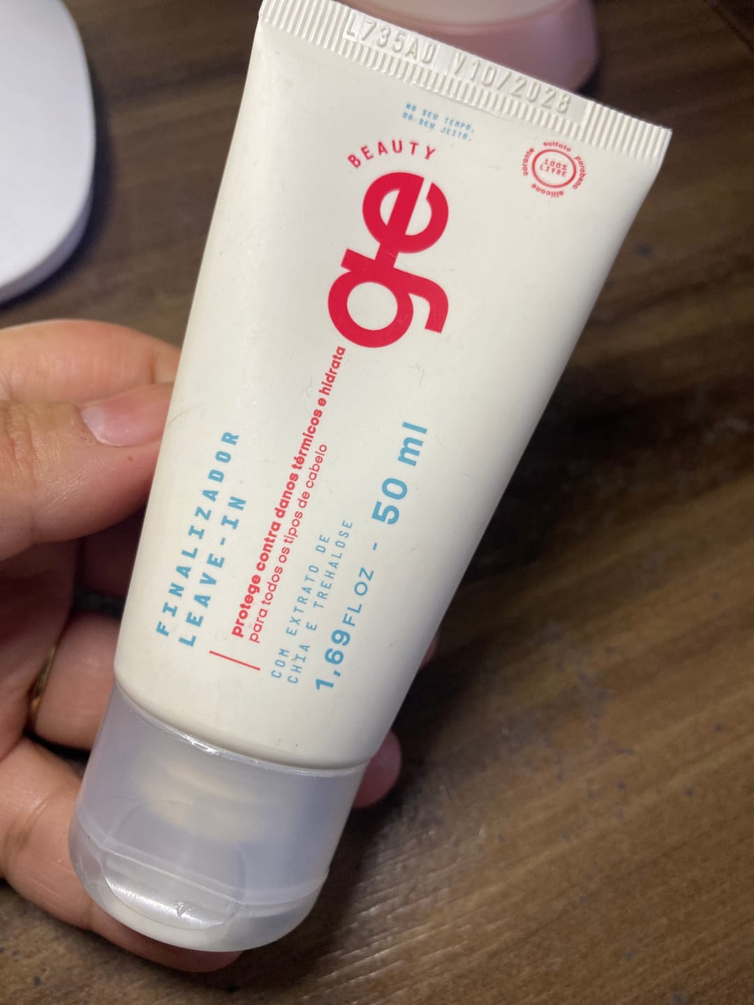 Customer photo review of travel size | leave-in com proteção térmica