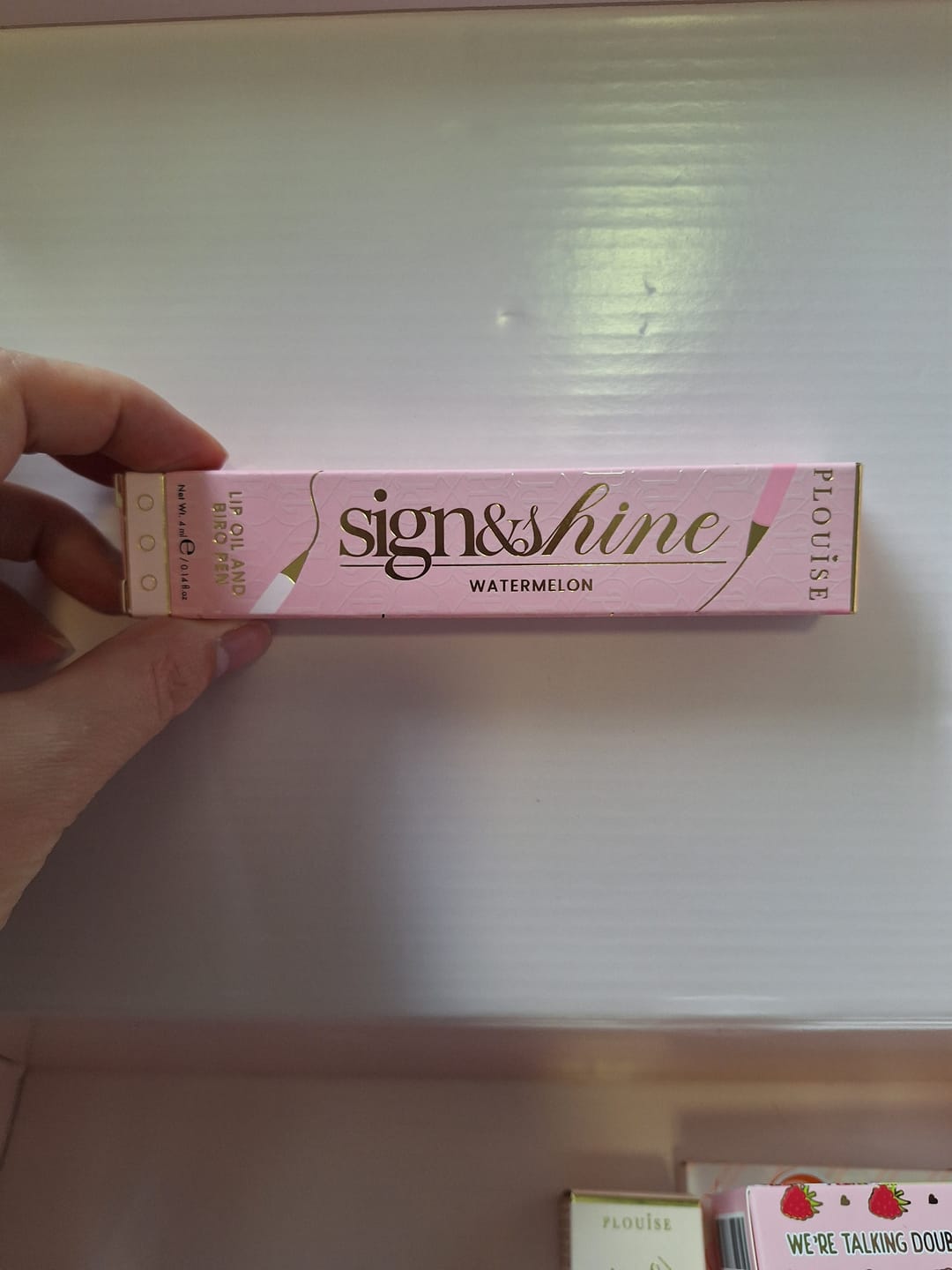 Customer photo review of Back to Business Sign And Shine Lip Oil Pen - PRE-ORDER