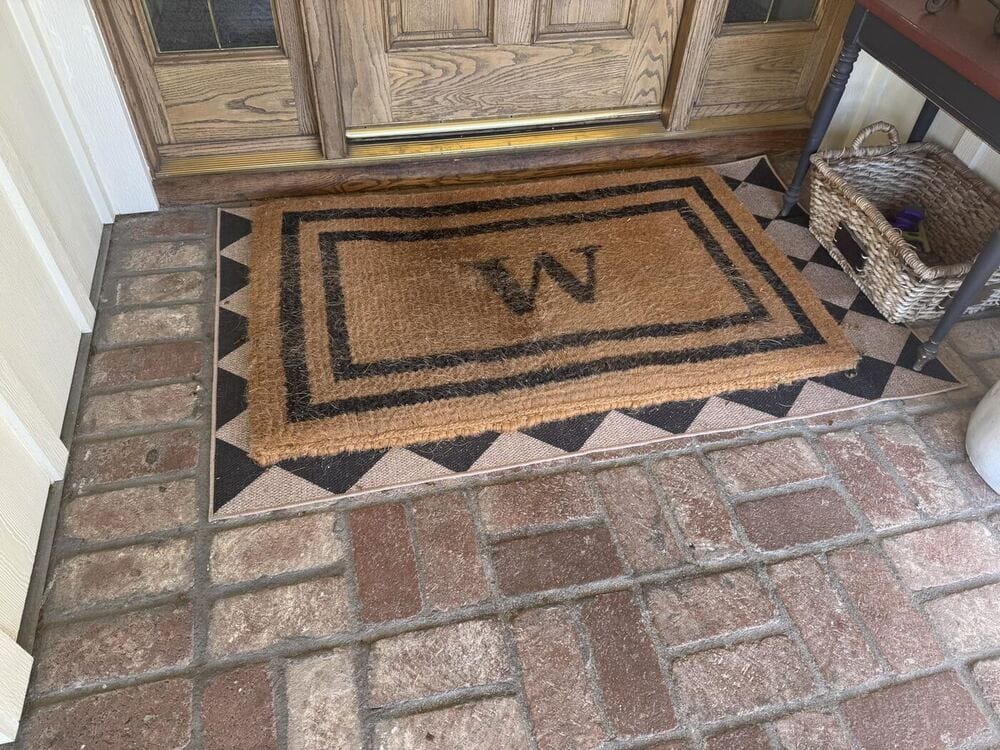 Customer photo review of Rug – Checkered Easy Jute Indoor/Outdoor – Coffee Brown