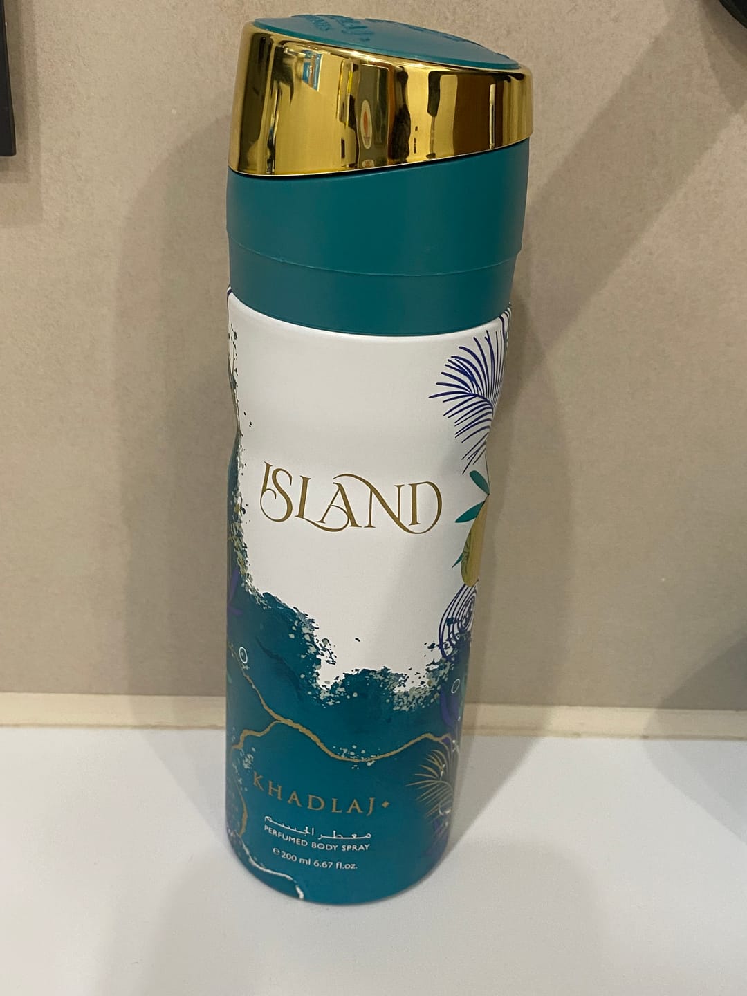 Customer photo review of Khadlaj Island Deodorant Body Spray Unisex 200 ml
