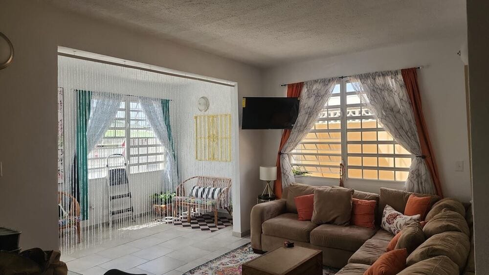 Customer photo review of Rug – Geometric Checkered Easy Jute Indoor/Outdoor – Coffee Brown