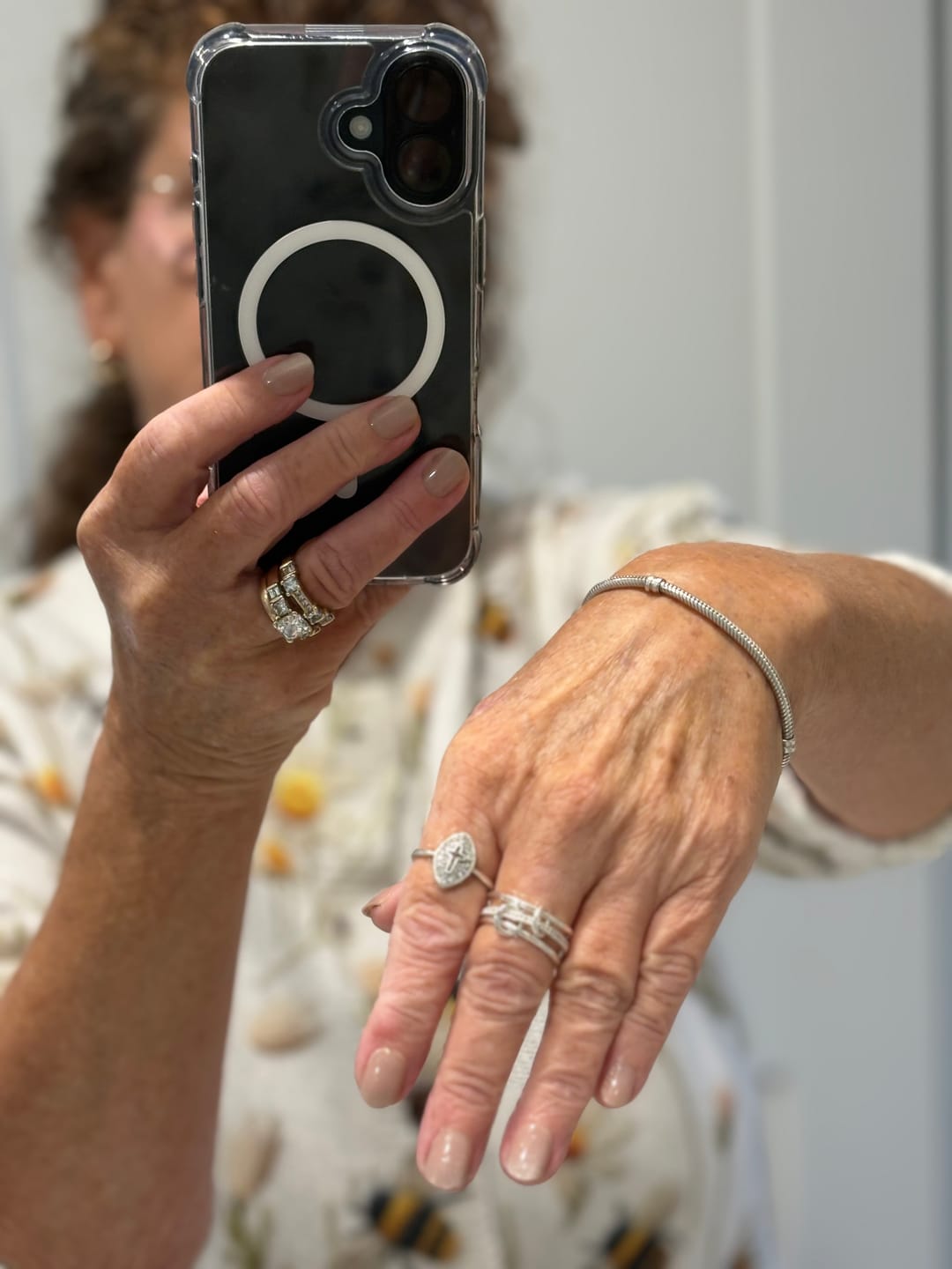 Customer photo review of Quintuplet Dainty Ring