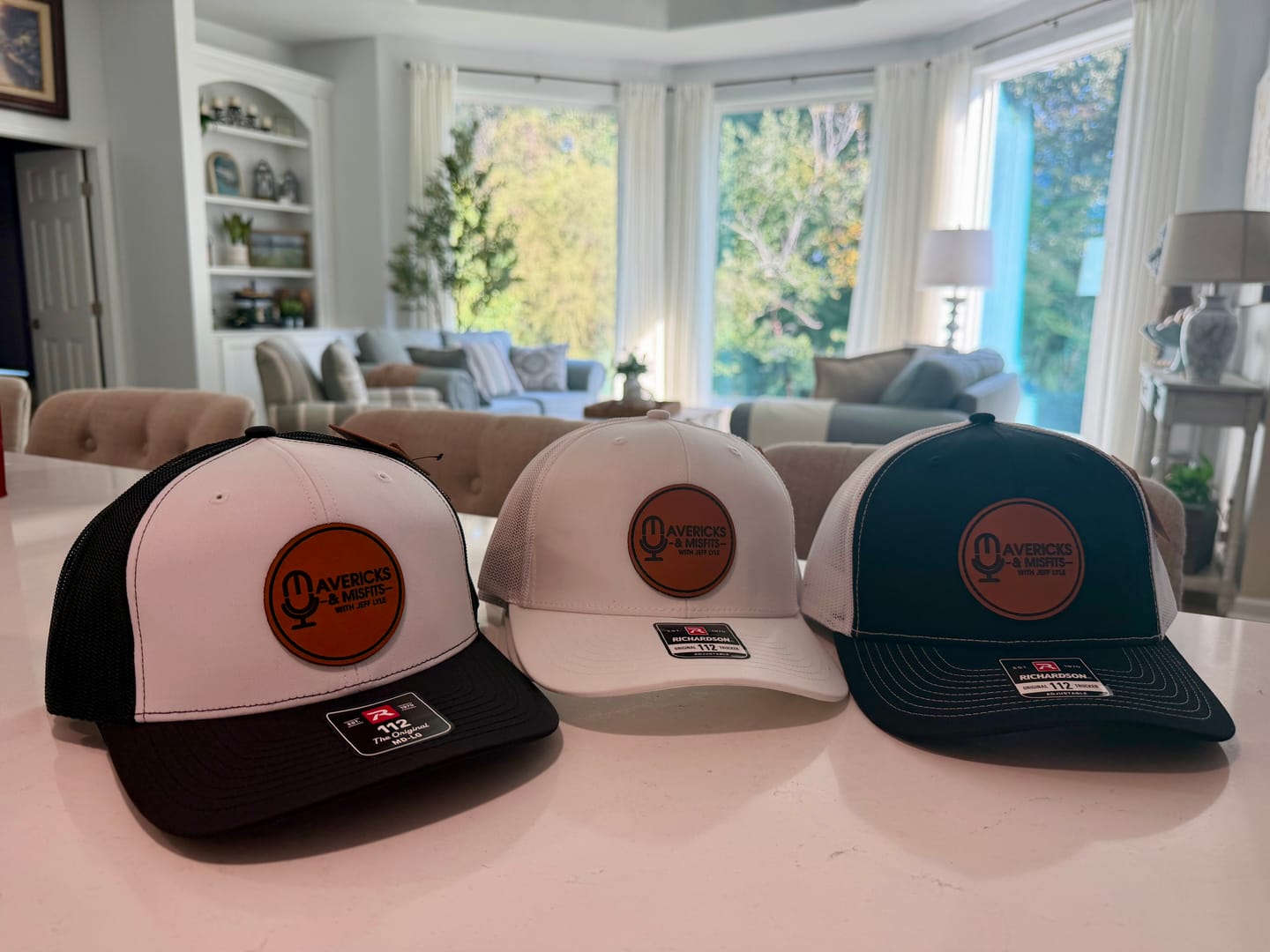 Customer photo review of Premium Custom Leather Patch Hats (Wholesale)
