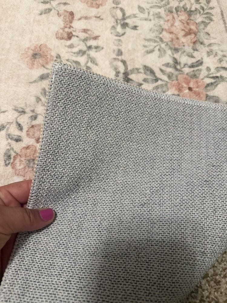 Customer photo review of Rug – Vintage Traditional Floral – Stormy Blue