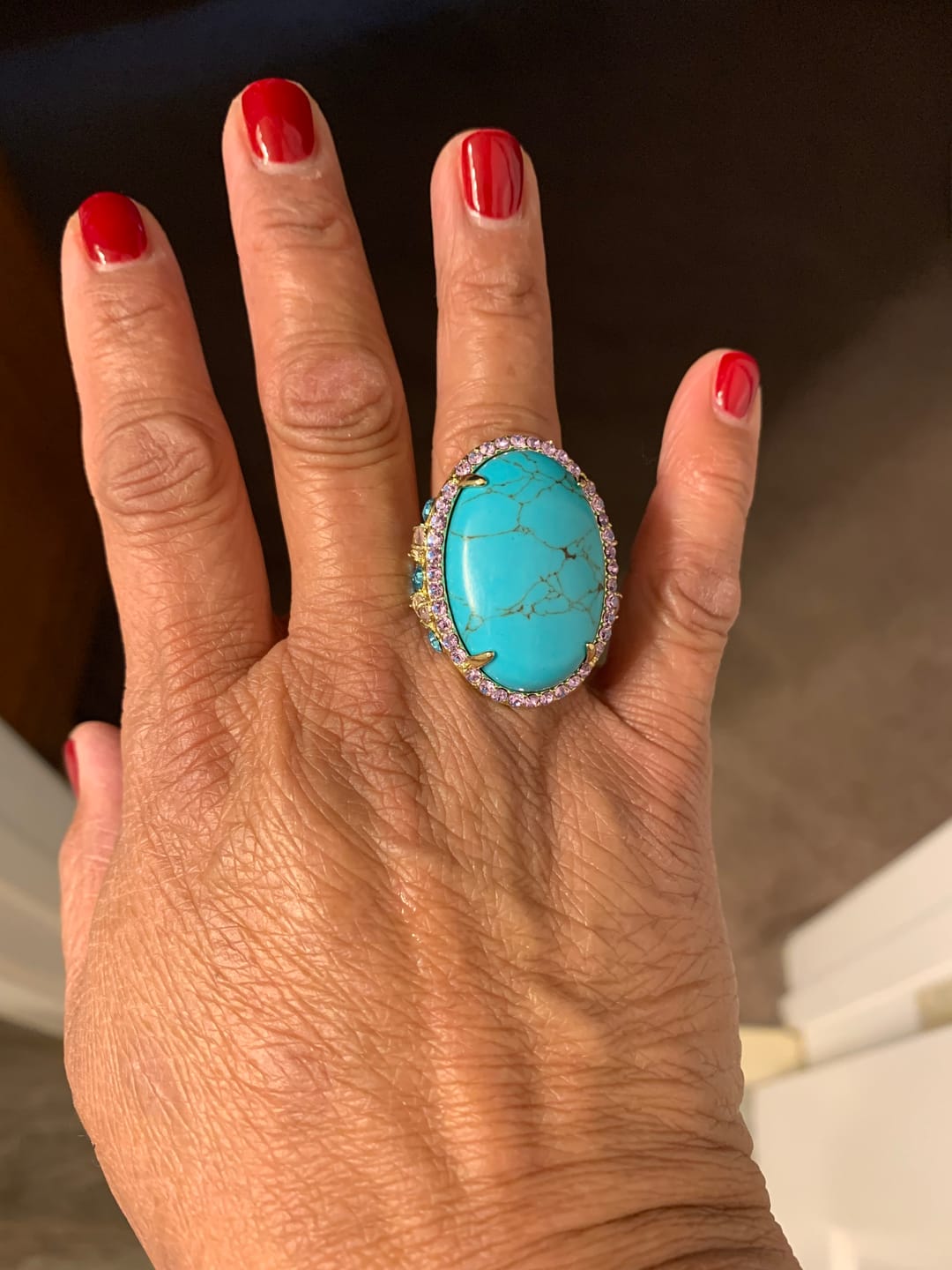 Customer photo review of HEIDI DAUS® "Moda Roma" Crystal Ring