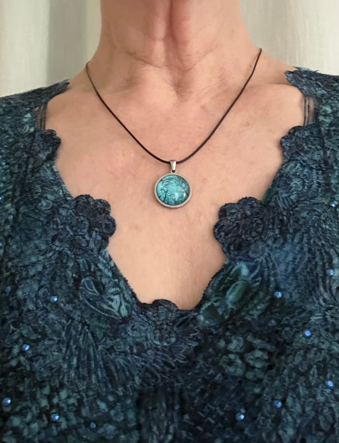 Customer photo review of Gum Trees After Fire - Pendant (Small)