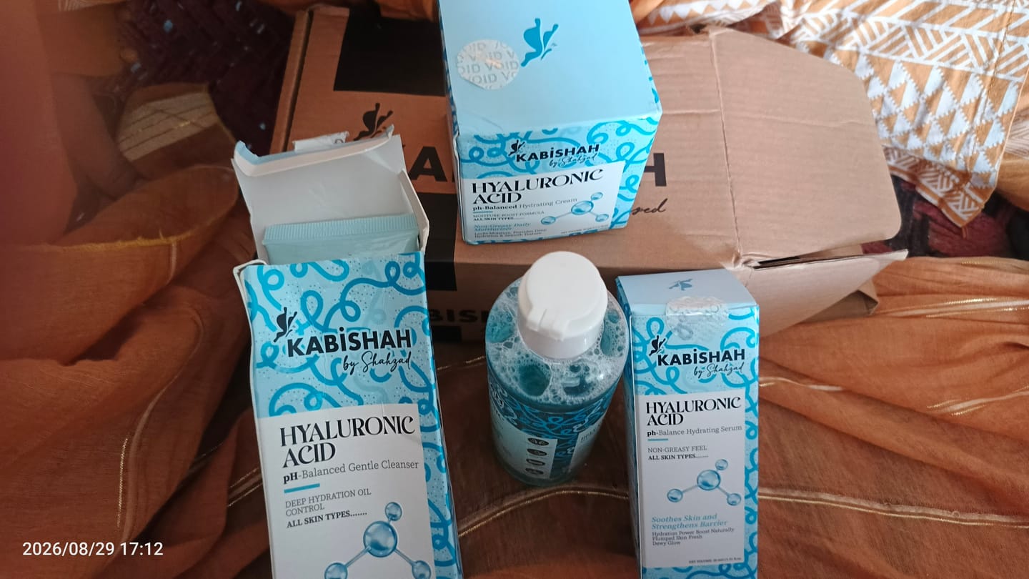 Customer photo review of Hyaluronic Glass Skin Kit
