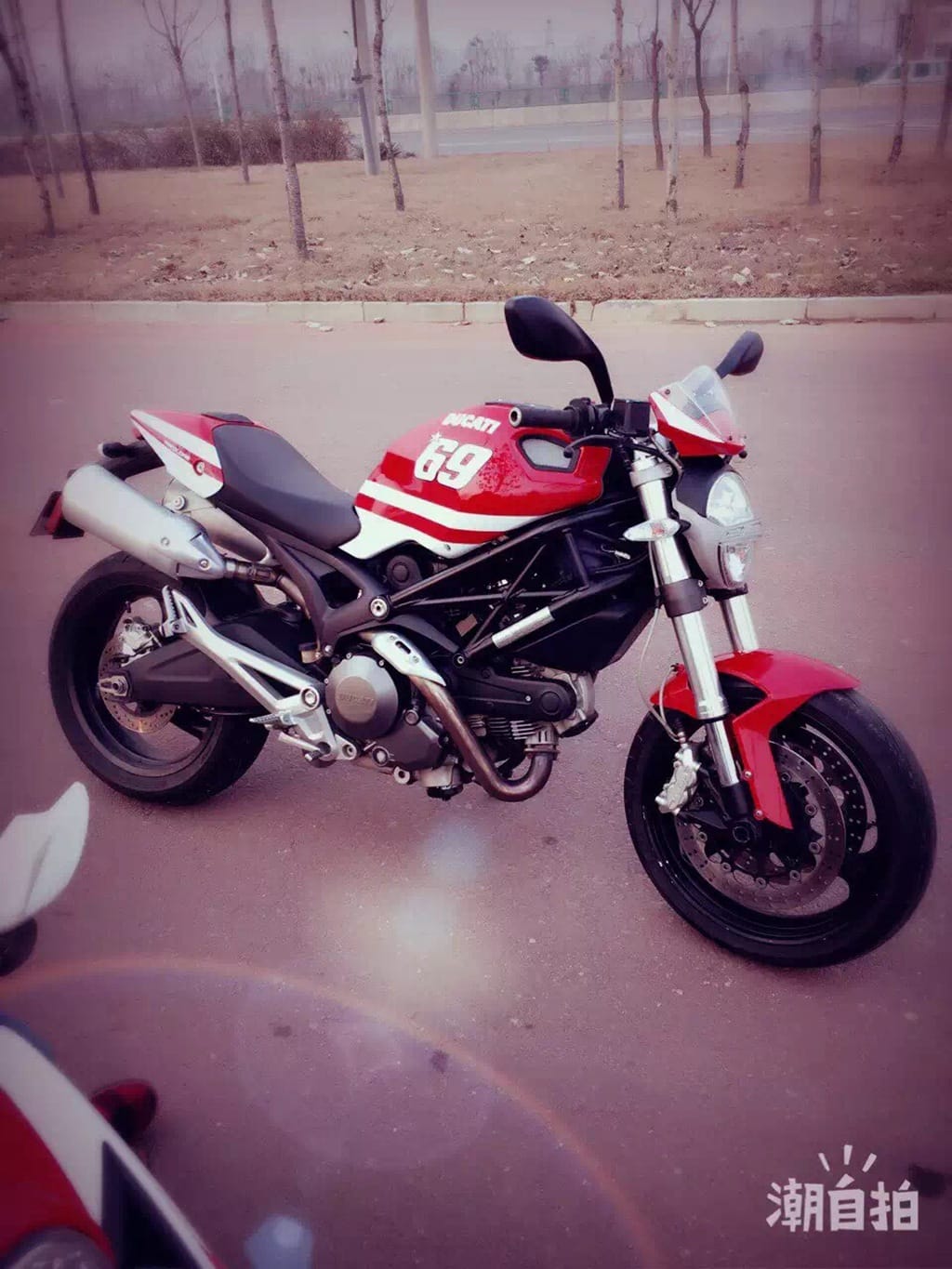 Customer photo review of Red Black White Color Fairing For Ducati Monster 659 696 1100