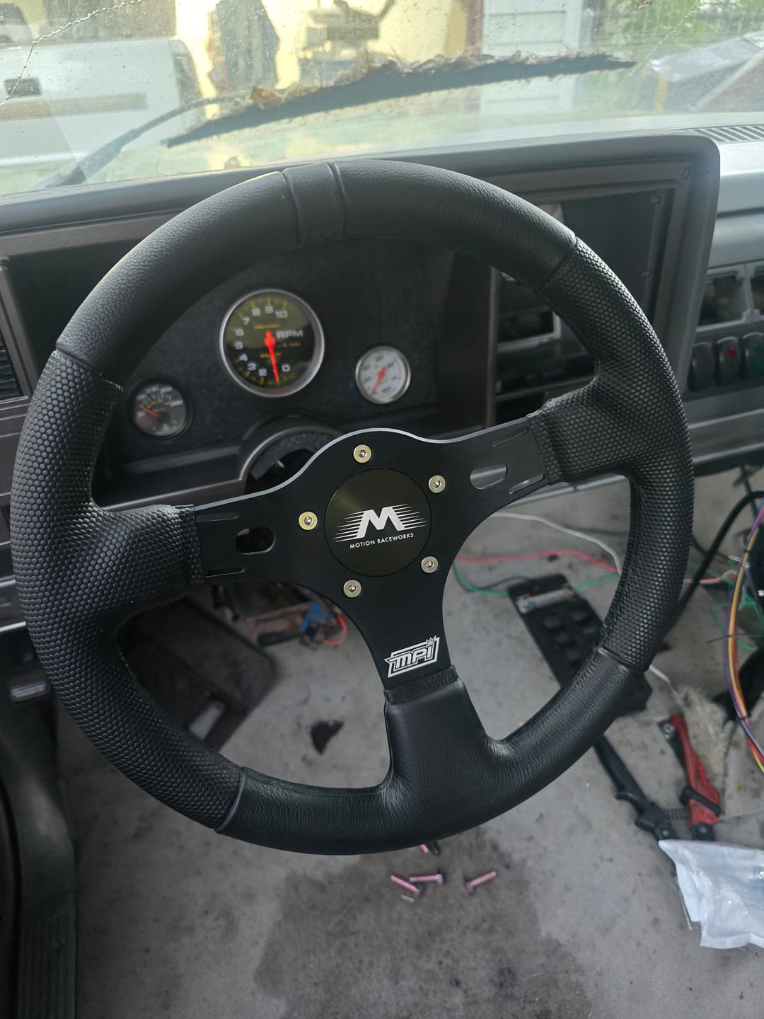 Customer photo review of Motion Raceworks MPI Race Steering Wheel All Black MPI-DRG-R513-BLK-MRW