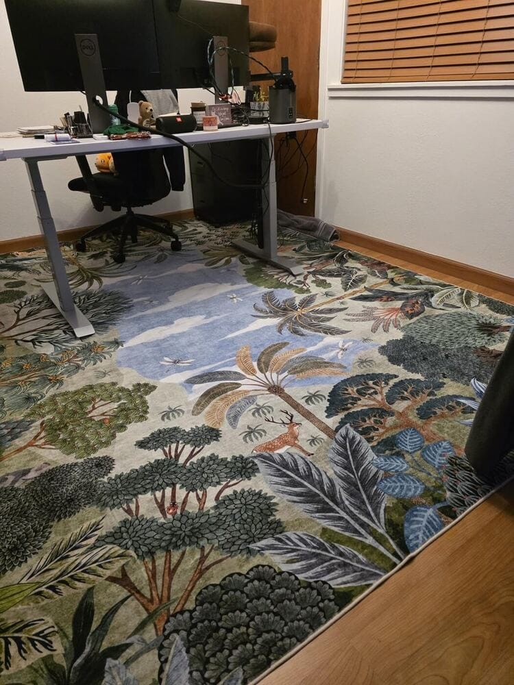 Customer photo review of Rug – Jungle Botanical Spring – Fern Green