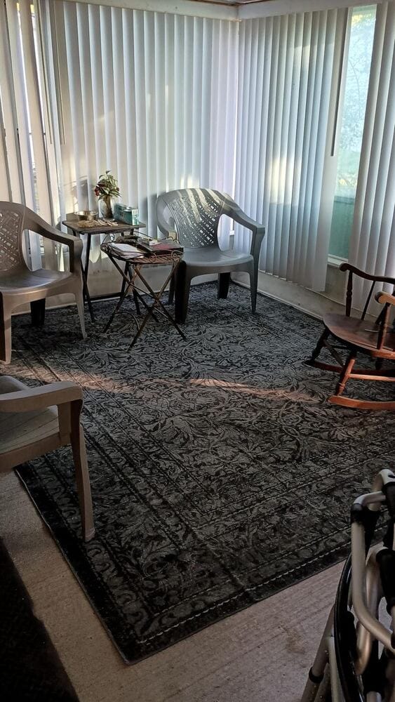 Customer photo review of Rug – Vintage Botanical – Fern Green
