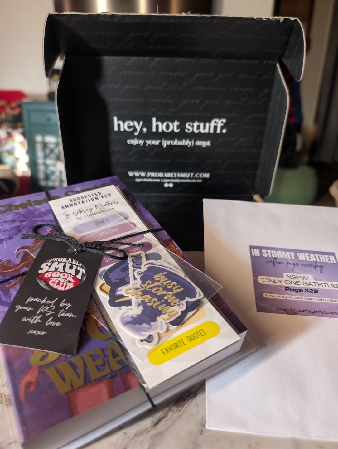 Customer photo review of good girl book club subscription