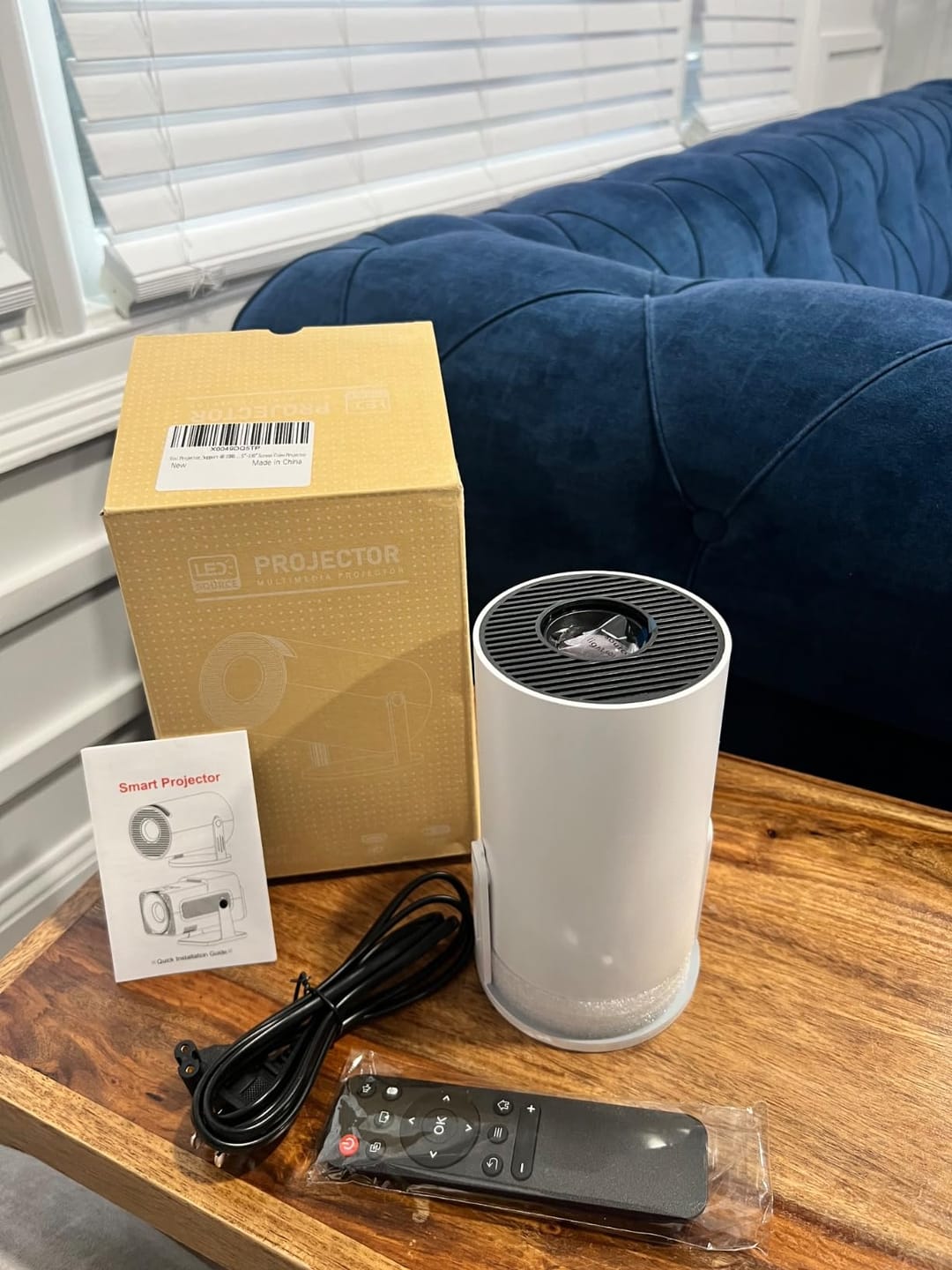 Customer photo review of BookBeam™ - Portable Book Projector